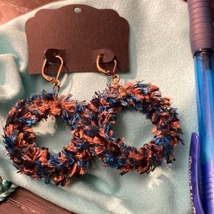 Felt statement earrings